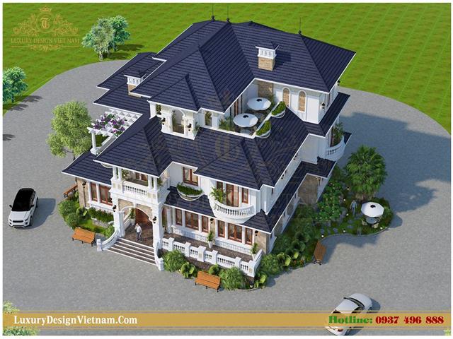 Biệt thự mái thái 3 tầng