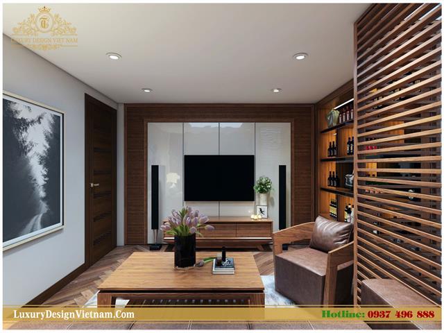 Thiết kế nội thất nhà phố Óc chó