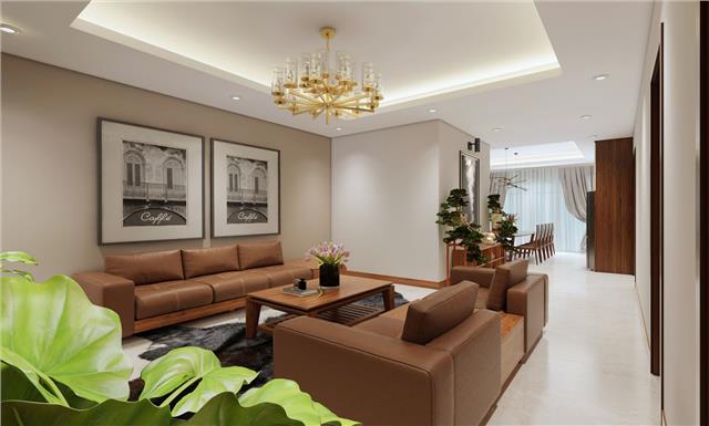 Thiết kế nội thất nhà phố gỗ Óc chó