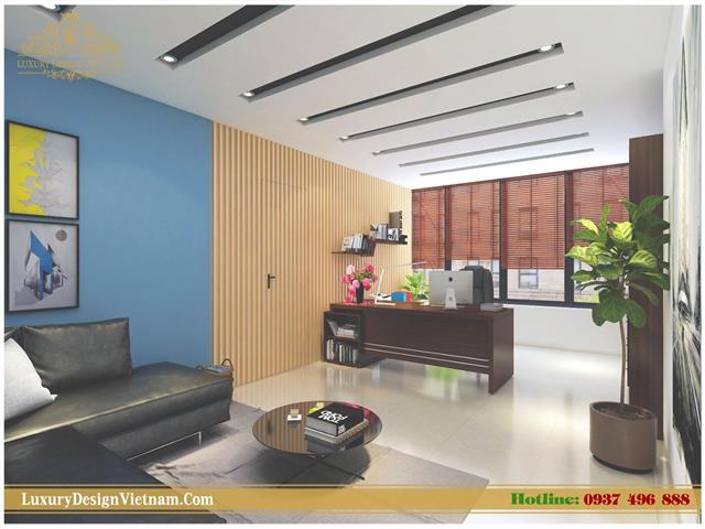 Thiết kế nội thất văn phòng hồng phát